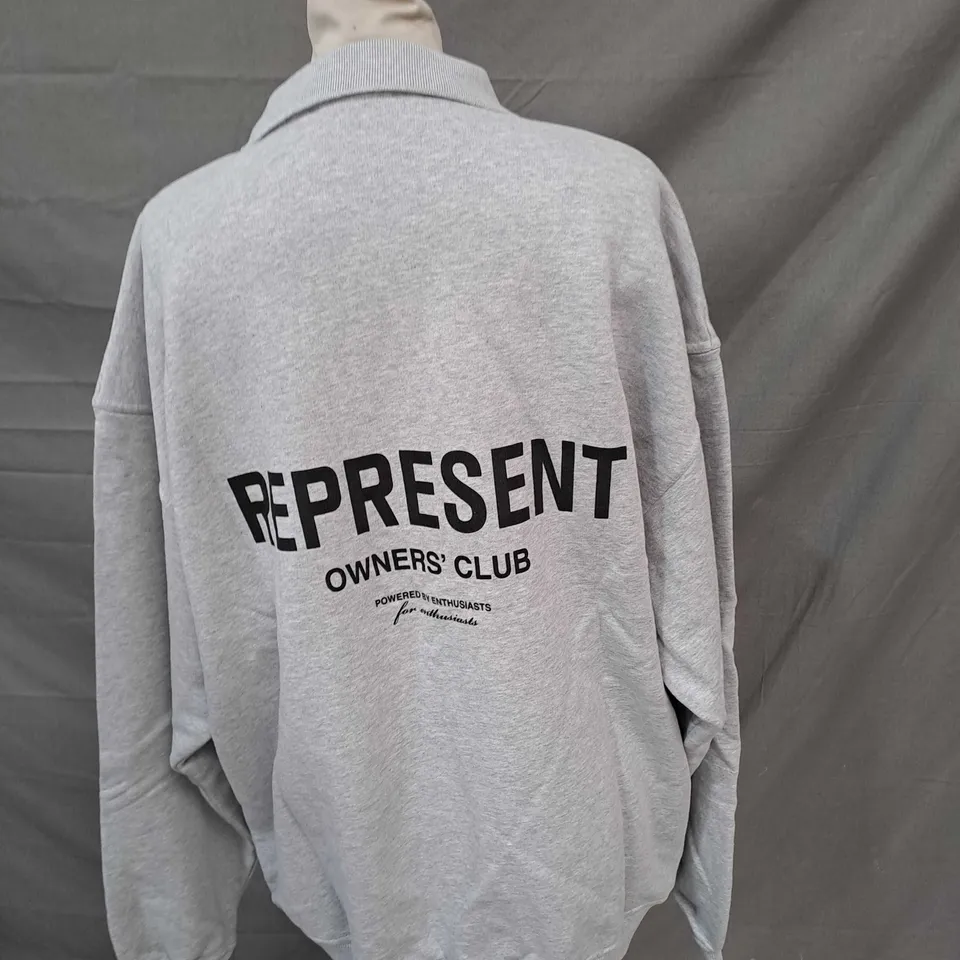 REPRESENT OWNERS CLUB LS POLO SWEAT SIZE L 