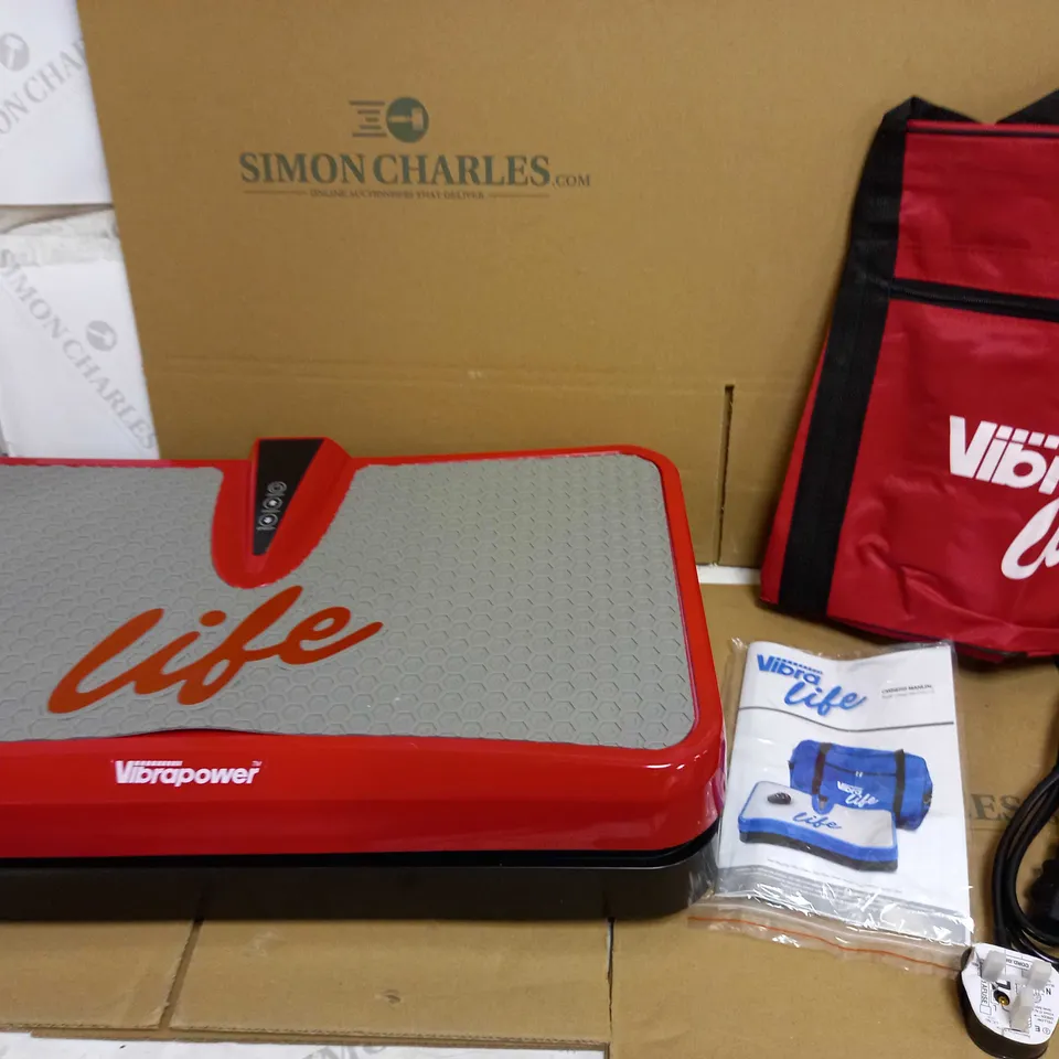 VIBRA LIFE RC-CFM-T12 VIBRATION PLATE WITH CARRY CASE