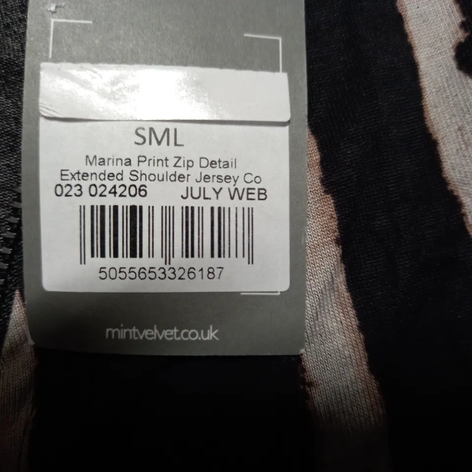 MINT VELVET MARINA PRINT ZIP DETAIL DRESS