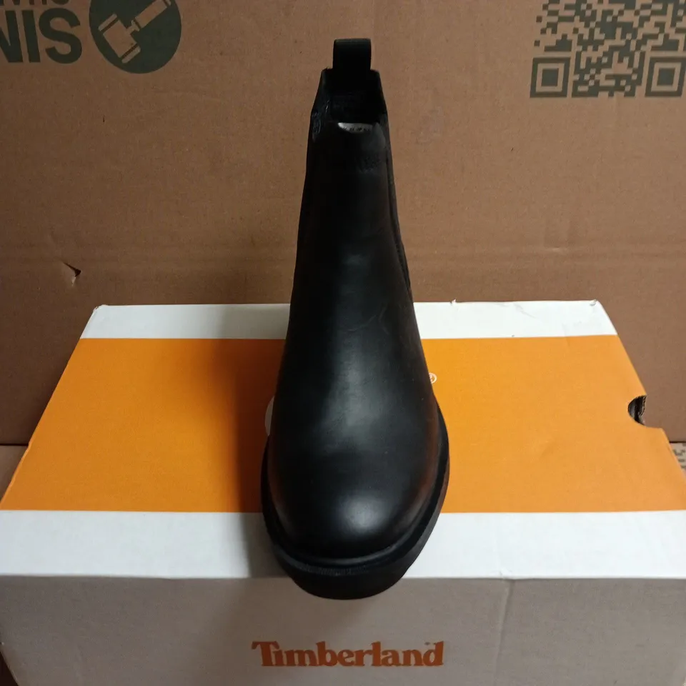 TIMBERLAND BRIMFIELD MID CHELSEA BOOT - BLACK, WOMEN'S UK4 FULL-GRAIN LEATHER