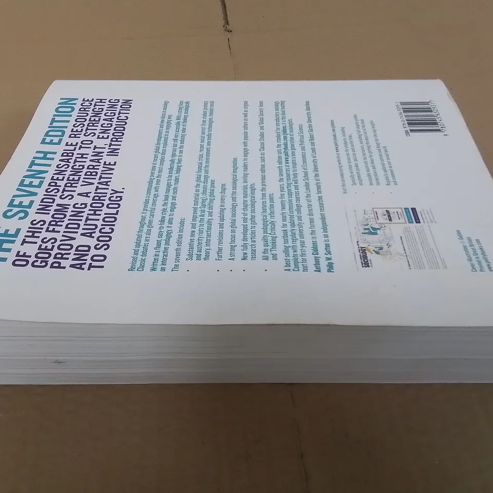 SOCIOLOGY 7TH EDITION BY SUTTON & GIDDENS