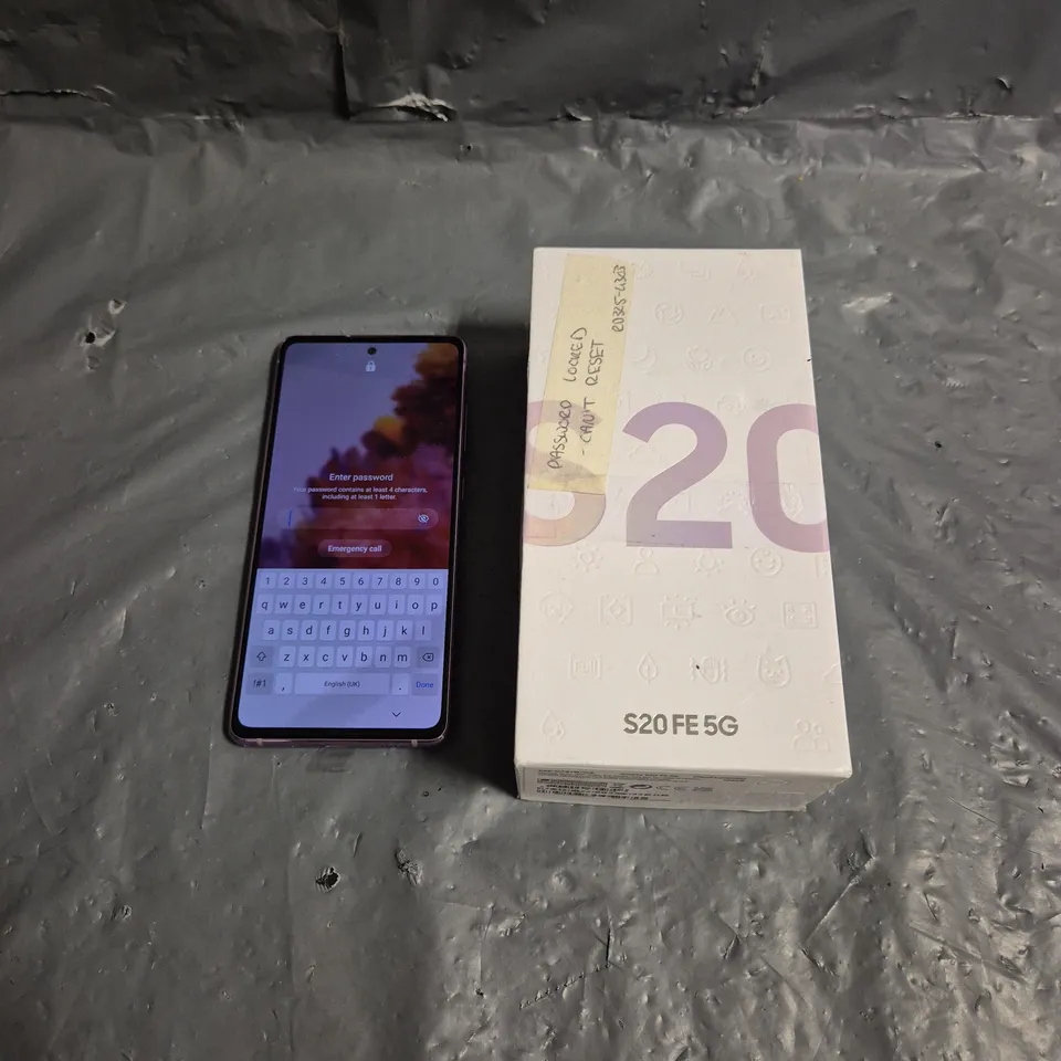 BOXED SAMSUNG GALAXY S20 FE 5G IN CLOUD LAVENDER 128GB