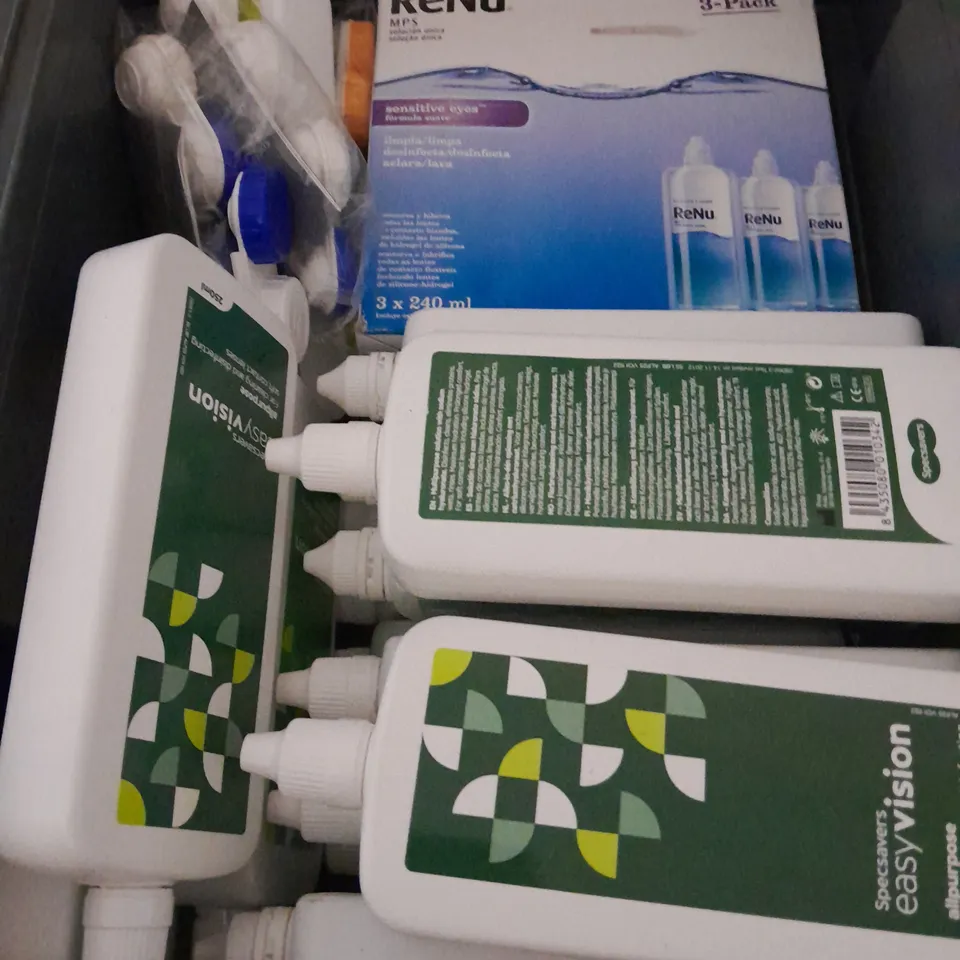 APPROXIMATELY 20 ASSORTED CONTACT LENS SOLUTIONS - COLLECTION ONLY