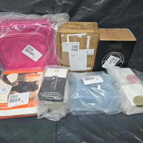 APPROXIMATELY 15 ASSORTED HOUSEHOLD GOODS TO INCLUDE - JUDE UNDERWEAR , HALO POWERBANK, AND TILI HAIR ERASER ETC. - COLLECTION ONLY