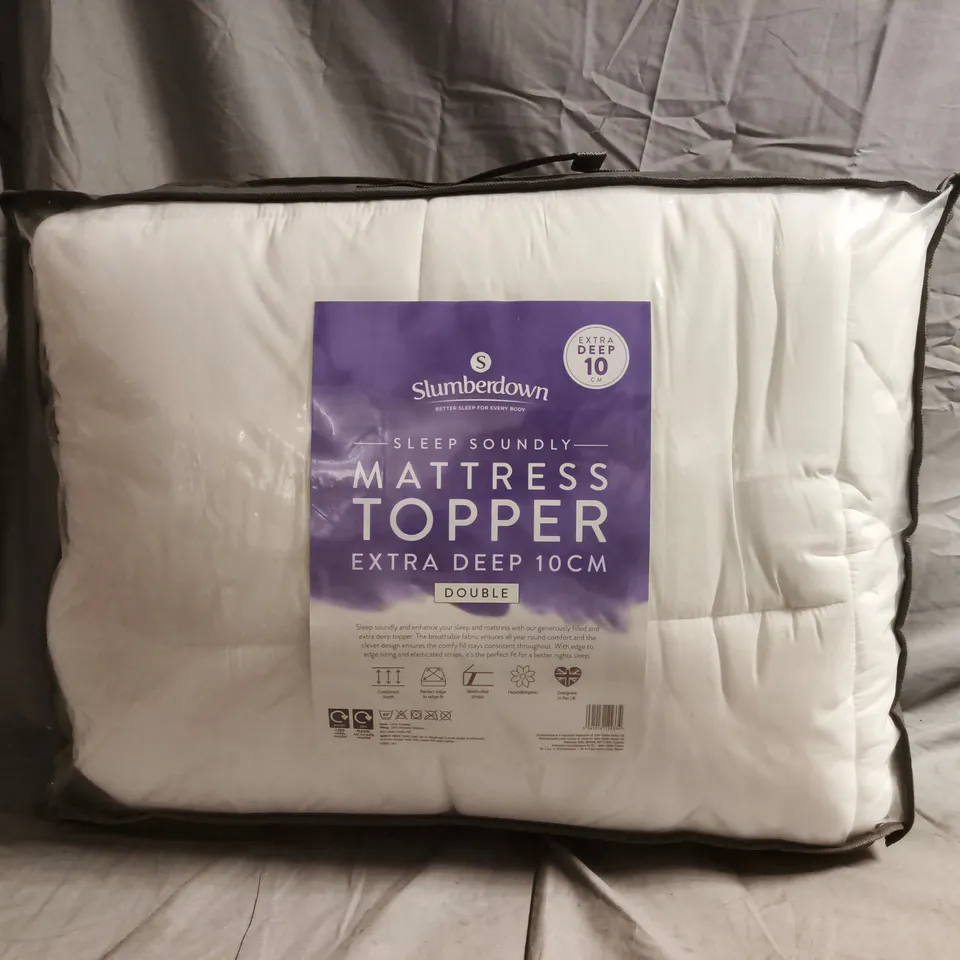 SLUMERDOWN EXTRA DEEP 10CM MATTRESS TOPPER - DOUBLE