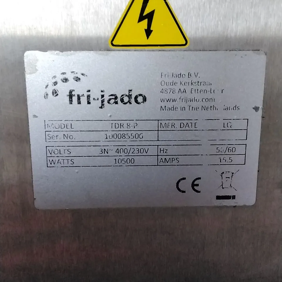 FRI-JADO SINGLE CHICKEN ROTISSERIE OVEN TDR 8-P