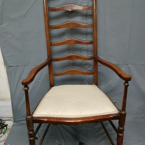 WOODEN ARMCHAIR - COLLECTION ONLY