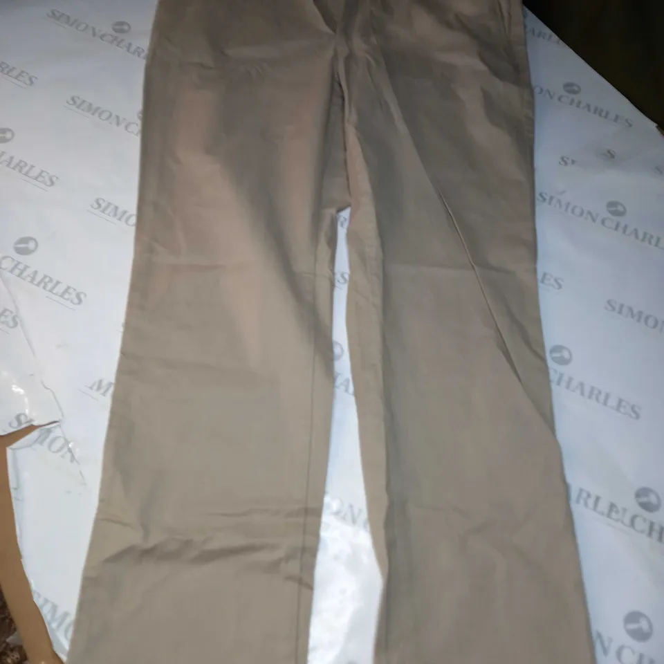 CHARLES TYRWHITT SLIM FIT LIGHTWEIHT TROUSERS IN OATMEAL - 38W, 30L