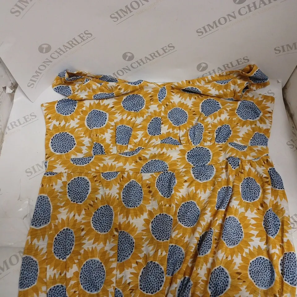 SEASALT CORNWALL SUNFLOWER COLLAGE CORN POLMANTER DRESS - 16