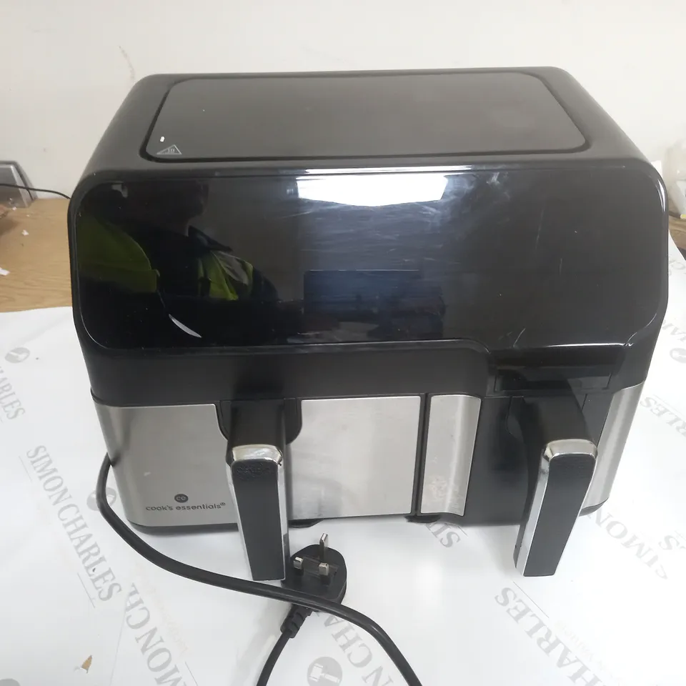 BOXED OUTLET COOK'S ESSENTIALS DUAL AIR FRYER