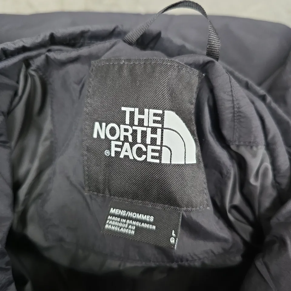 THE NORTH FACE MEN'S PUFFER JACKET – BLACK - L