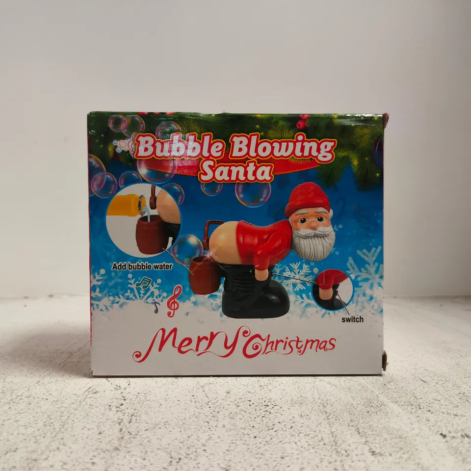 BOXED UNBRANDED BUBBLE BLOWING SANTA – CHRISTMAS TOY