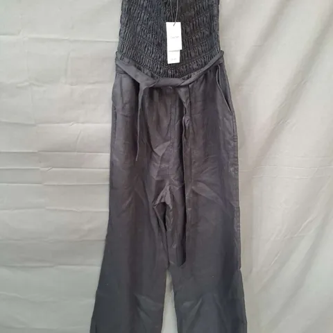 LOS ANGELES ATELIER STRAPLESS JUMPSUIT IN BLACK SIZE 8