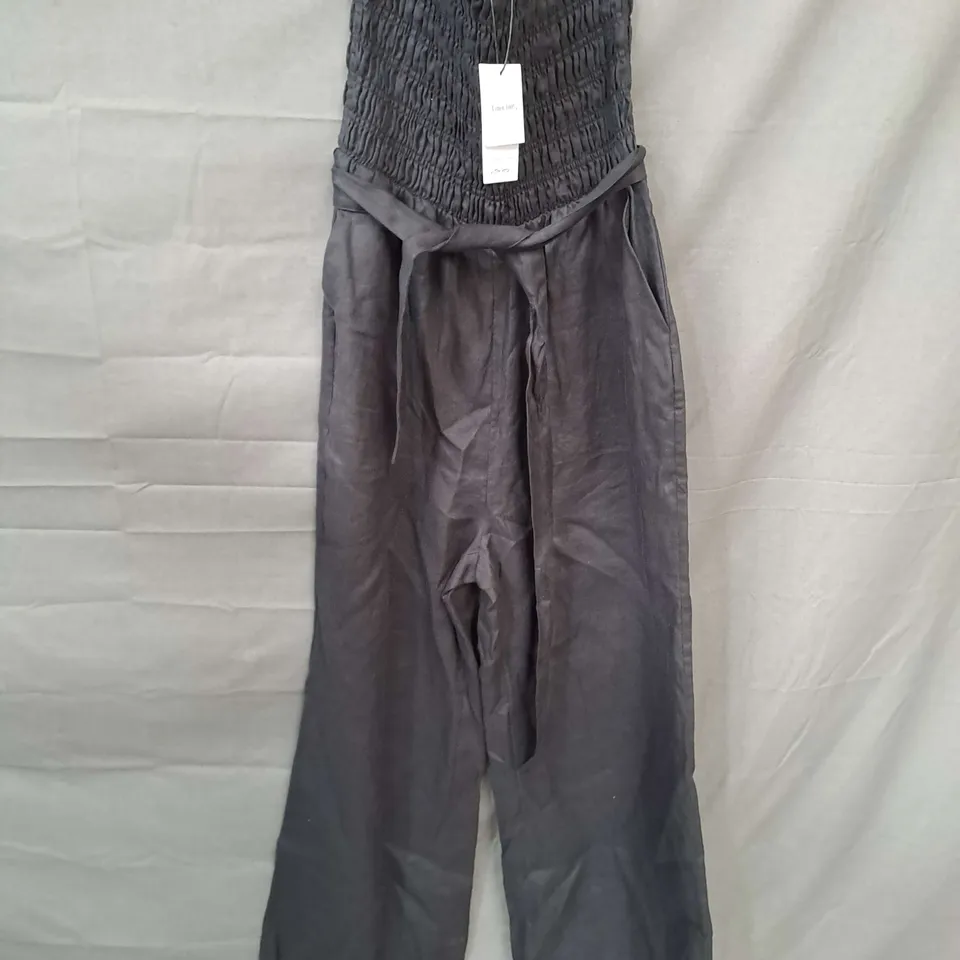 LOS ANGELES ATELIER STRAPLESS JUMPSUIT IN BLACK SIZE 8