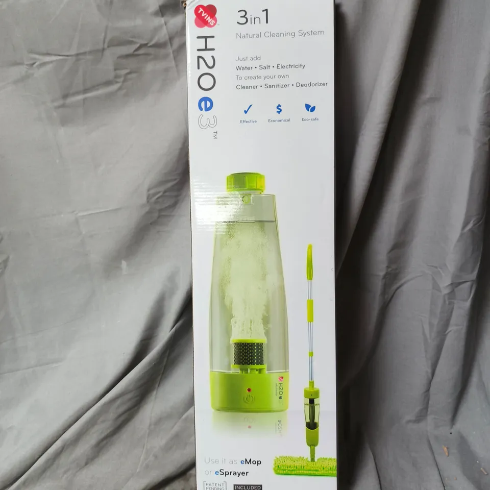 H2OE3 3-IN-1 NATURAL CLEANING SYSTEM – BOXED – GREEN