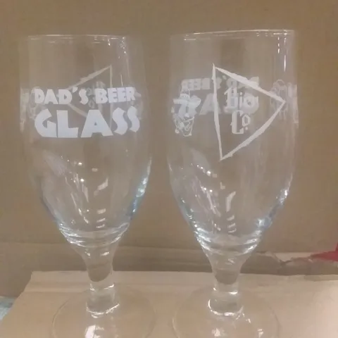 PALLET OF APPROXIMATELY 175 BOXES OF 6 BIER CO 'DADS BEER GLASS' 50CL GLASSES(APPROXIMATELY 1050 GLASSES IN TOTAL)