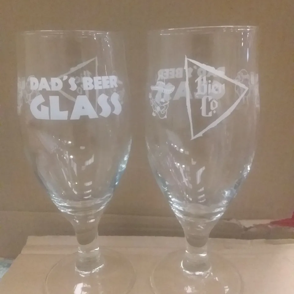 PALLET OF APPROXIMATELY 175 BOXES OF 6 BIER CO 'DADS BEER GLASS' 50CL GLASSES(APPROXIMATELY 1050 GLASSES IN TOTAL)
