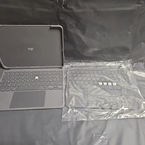 BOX OF APPROXIMATELY 15 ASSORTED LOGITECH TABLET SLIM FOLIO KEYBOARDS
