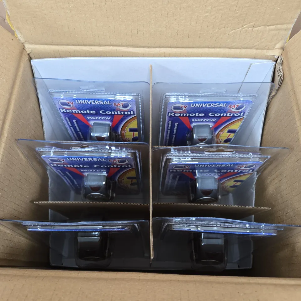 6 X ONE FOR ALL UNIVERSAL REMOTE CONTROL WATCHES  