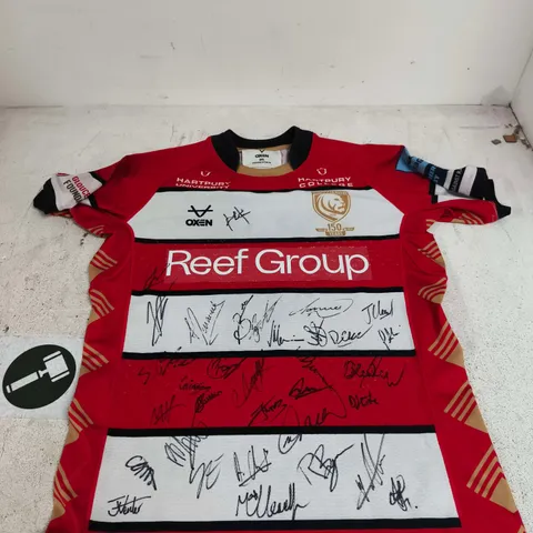 GLOUCESTER RUGBY SIGNED JERSEY - 3XL
