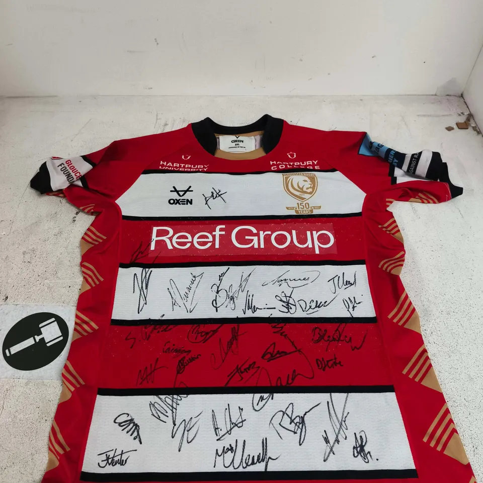 GLOUCESTER RUGBY SIGNED JERSEY - 3XL