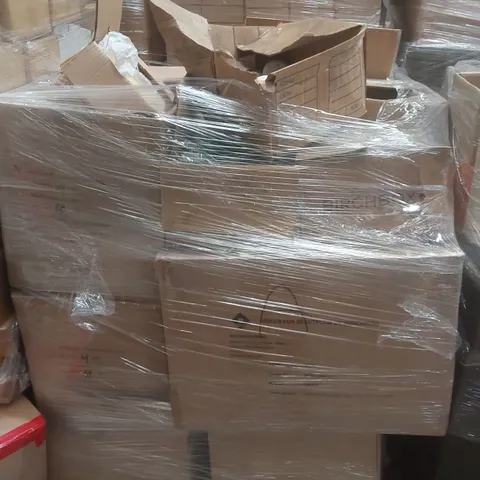 PALLET CONTAINING A VERY LARGE QUANTITY OF ASSORTED BEAUTY RELATED PRODUCTS INCLUDING: MOONLIGHTER CUSHION, MORNING STREET SHAMPOO, WASHABLE PAPER BAGS ECT