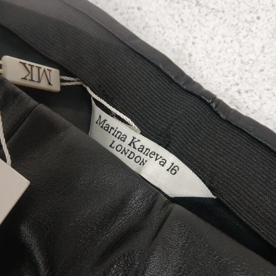 MARINA KANOVA LONDON LEATHER TROUSERS – UK 16