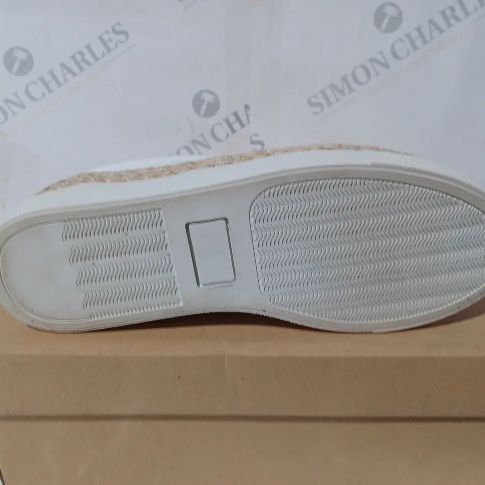 BOXED FRENCH CONNECTION REMI SLIP ON ESPADRILLE TRAINERS - SIZE 5