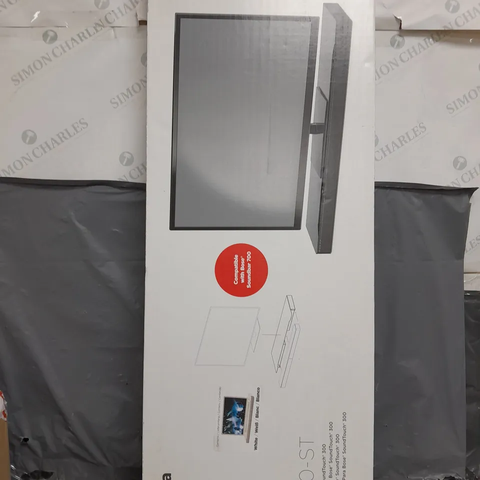 BOXED- SOUNDXTRA ST300-ST TV STAND FOR BOSE SOUNDTOUCH 300 WHITE