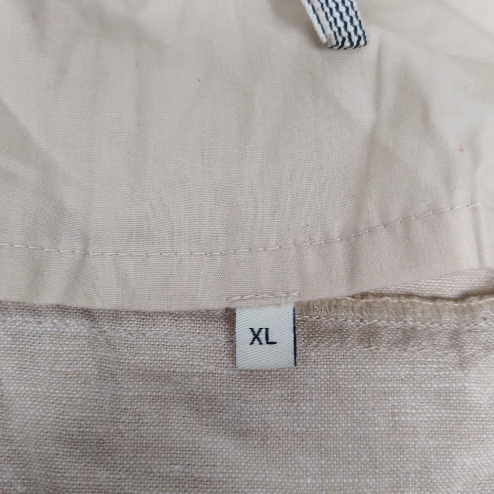 TOM TAILOR BEIGE ZIP-UP JACKET, CHEST POCKETS, XL