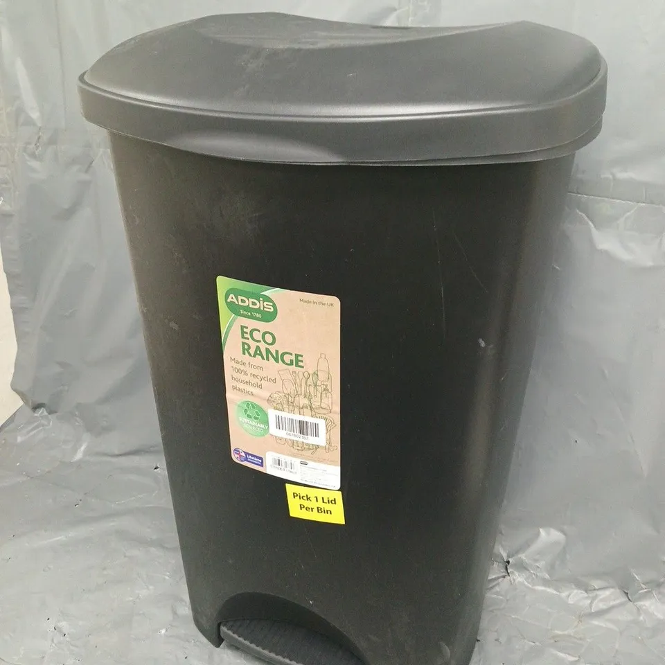 ADDIS ECO RANGE PEDAL BIN IN BLACK