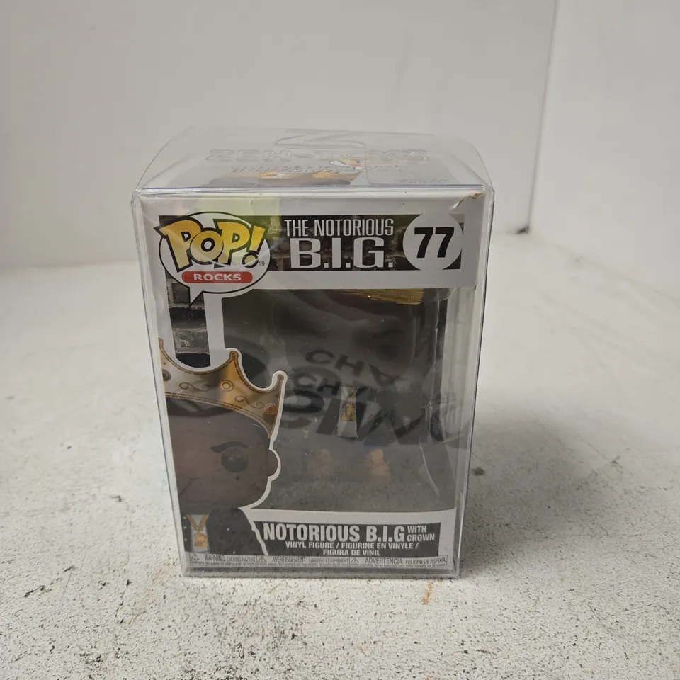 FUNKO POP! ROCKS THE NOTORIOUS B.I.G. WITH CROWN – VINYL FIGURE, #77, BOXED