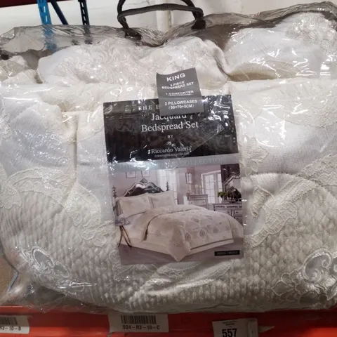 BAGGED GINA BEDSPREAD, BEIGE // SIZE: KING