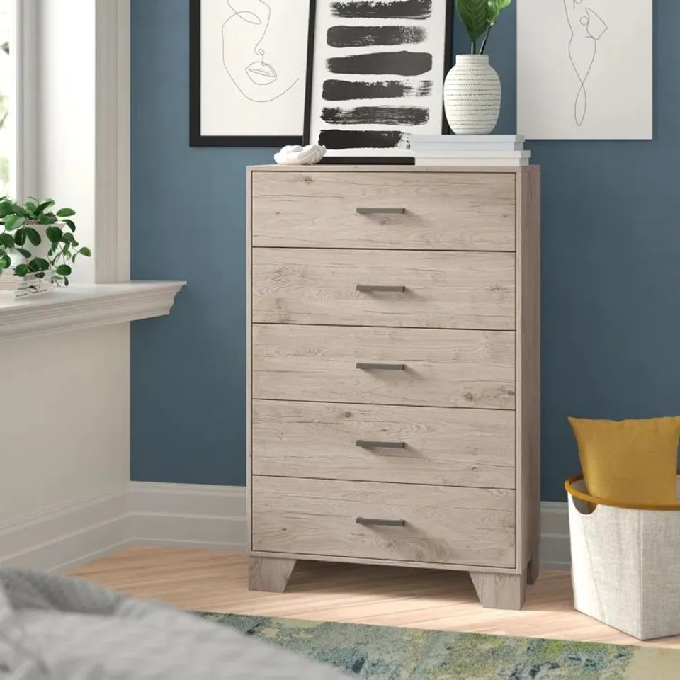 BOXED BECKVILLE 5 DRAWER CHEST OF DRAWERS (1 BOX)