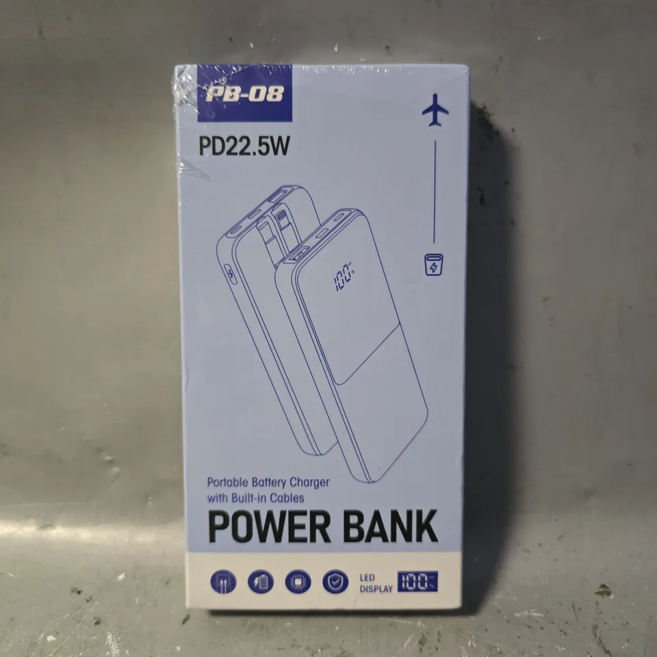 SEALED PD-08 POWER BANK PORTABLE BATTERY CHARGER 