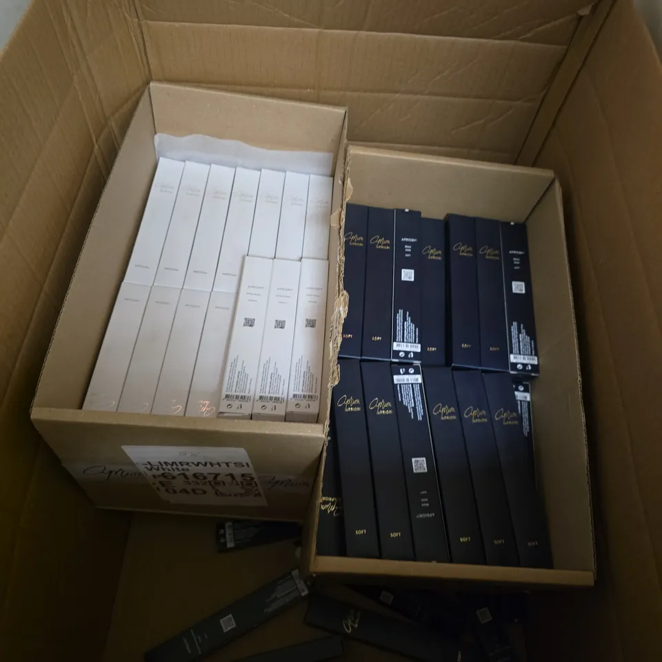 BOX OF APPROXIMATELY 150 APRIORI TOOTHBRUSHES 