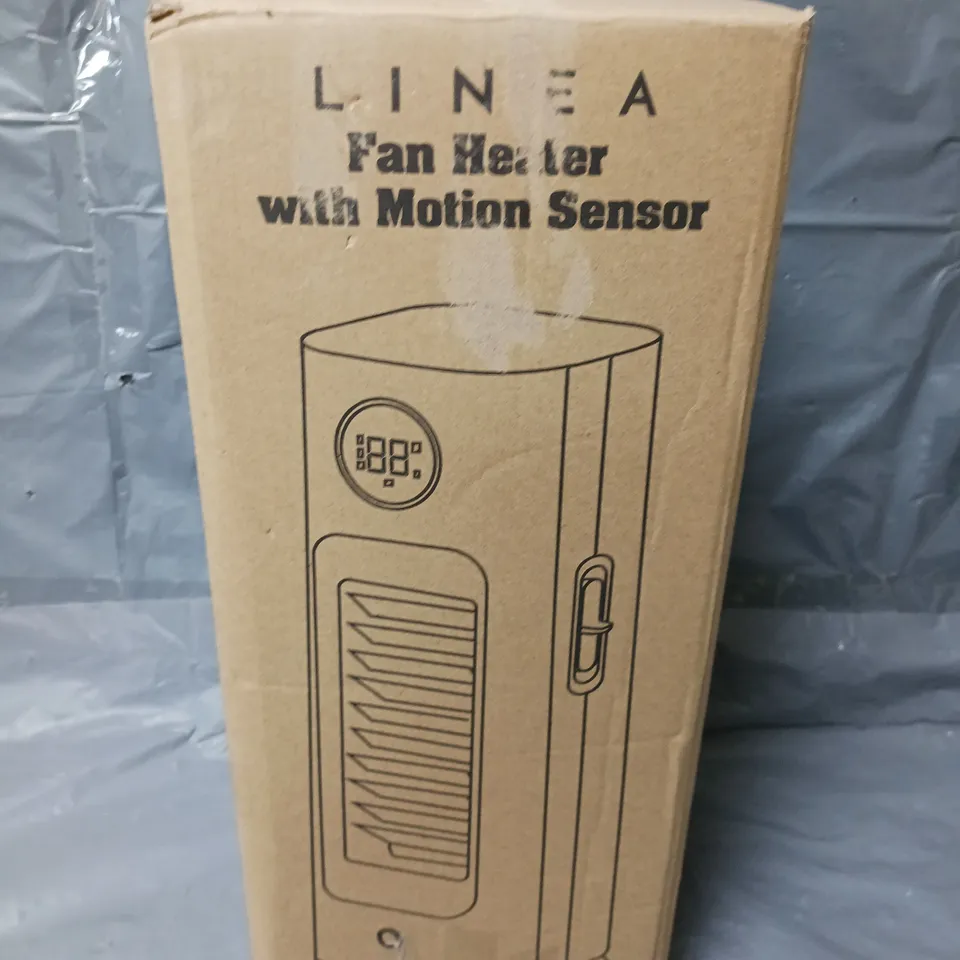 BOXED LINEA FAN HEATER WITH MOTION SENSOR