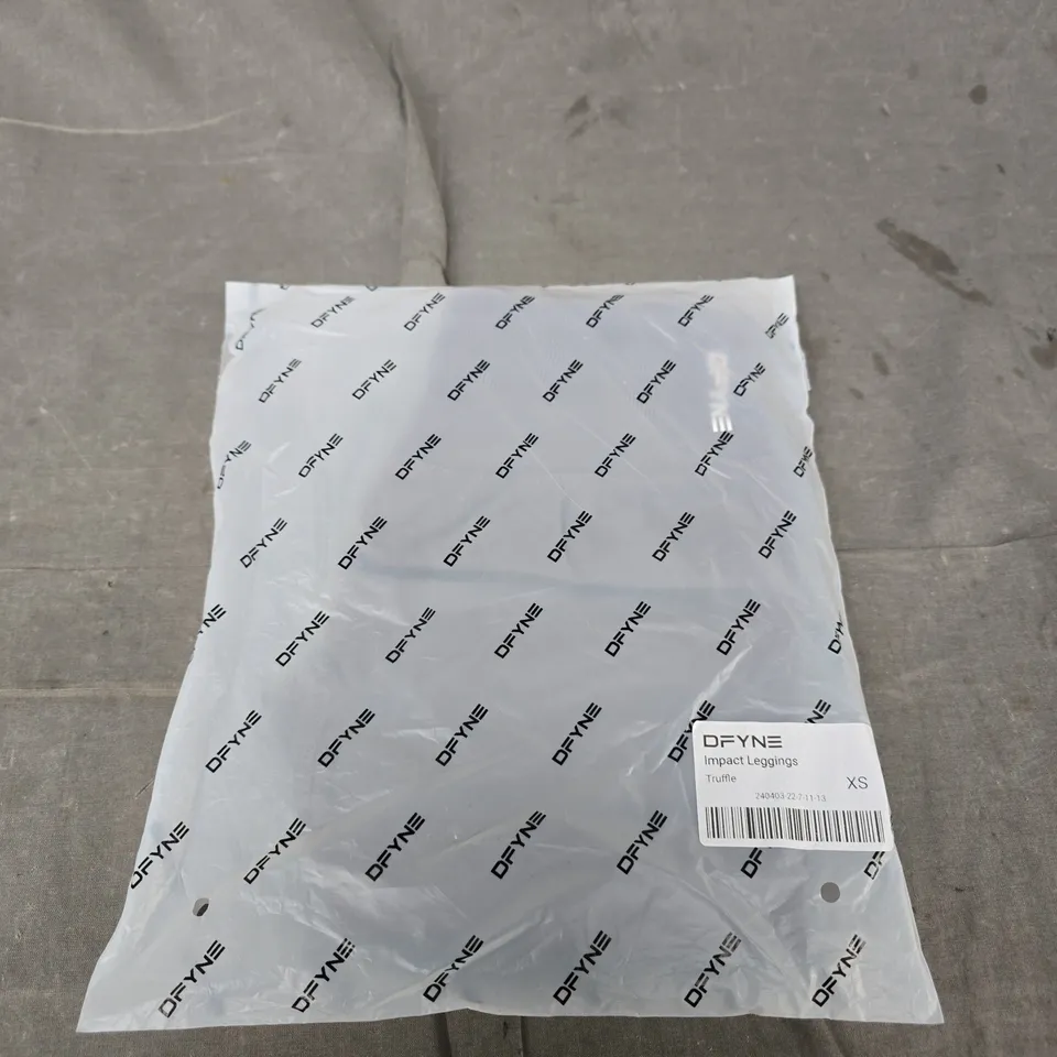 DFYNE IMPACT LEGGINGS – TRUFFLE – UK SIZE 6 (XS)