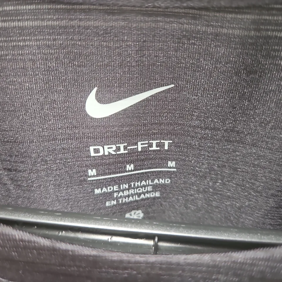NIKE RUNNING T‑SHIRT DRY-FIT – MEN'S, BLACK, SIZE M (MADE IN THAILAND)