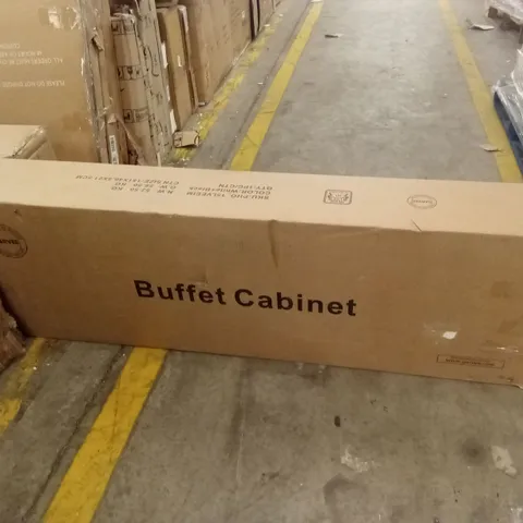 BOXED BUFFER CABINET - WHITE + BLACK (1 BOX)