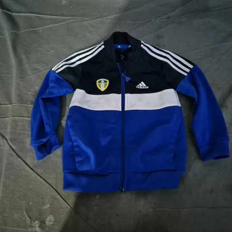 ADIDAS LEEDS UNITED KIDS TRAINING JACKET - UK 2-3Y