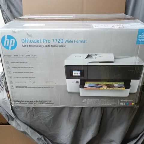 HP OFFICE JET PRO 7720 WIDE FORMAT PRINTER BOXED WITH MANUAL