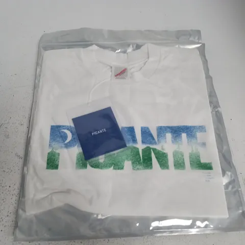 BAGGED PICANTE PEACE T-SHIRT VINTAGE WHITE - LARGE