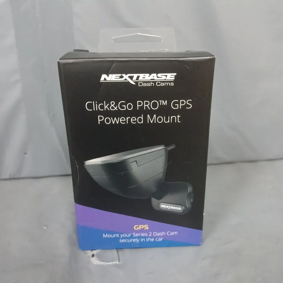 BOXED AND SEALED NEXTBASE CLICK&GO PRO GPS POWERED MOUNT
