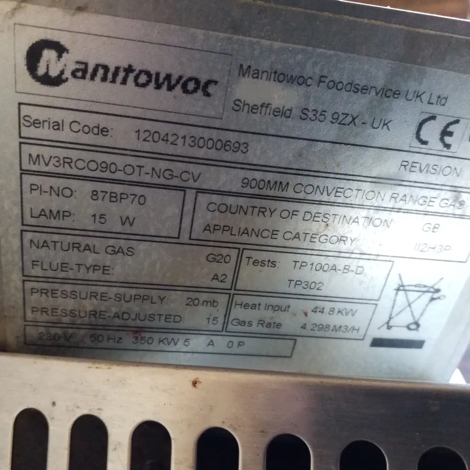 MOORLAND VULCAN 6 BURNER GAS COOKER
