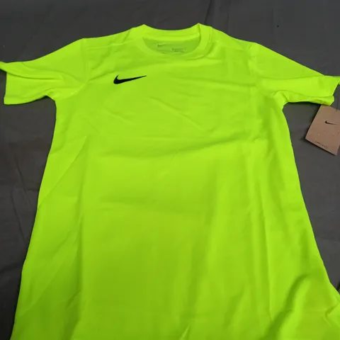 NIKE DRI FIT NEON GREEN T-SHIRT - MEDIUM