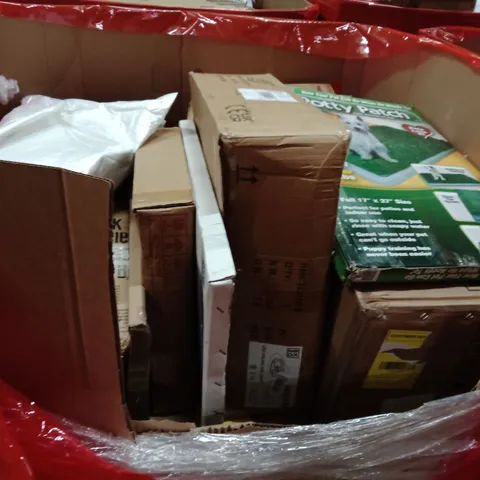 PALLET OF ASSORTED HOUSEHOLD GOODS AND PRODUCTS TO INCLUDE;POTTY PATCH,LED CEILING LIGHT WITH FAN,TV SCREEN PROTECTOR