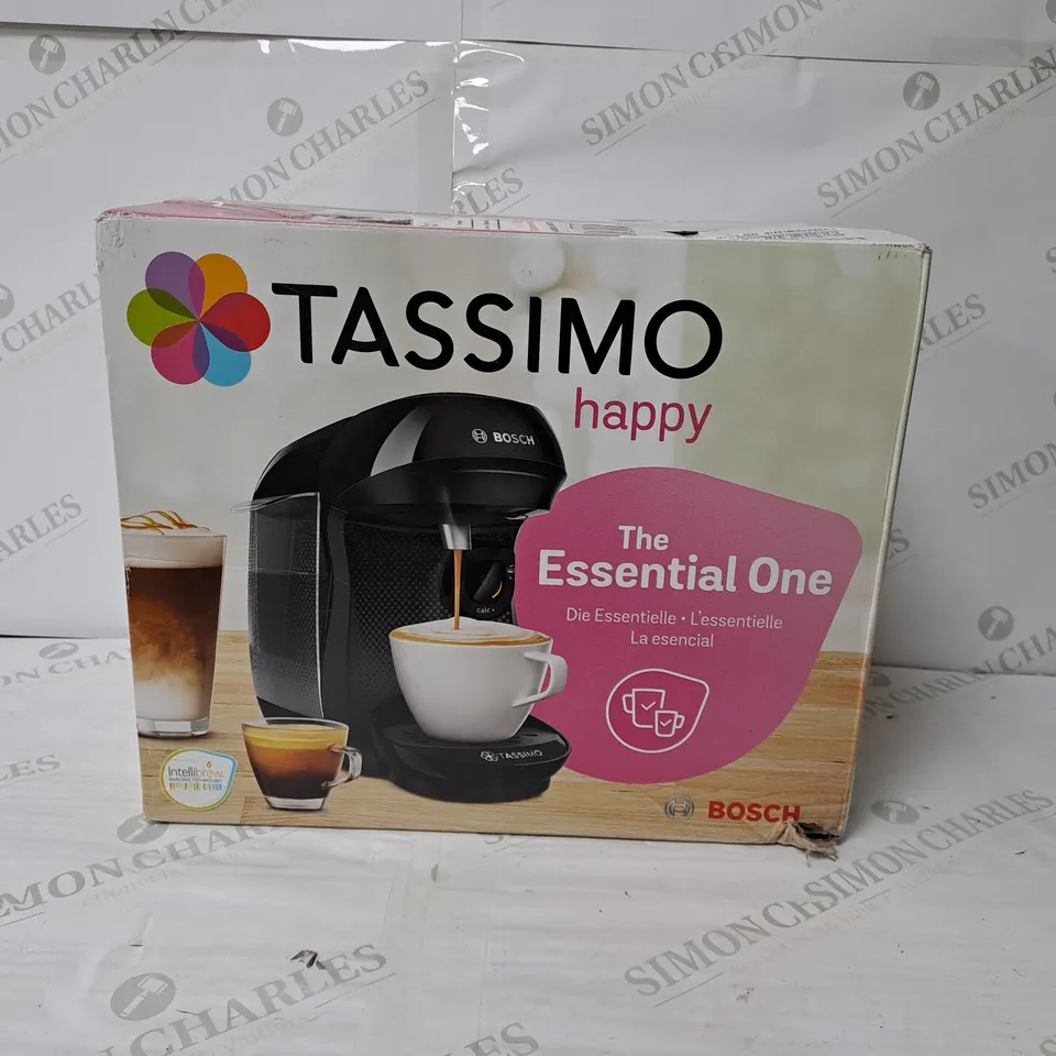 boxed TASSIMO HAPPY POD COFFEE MACHINE  RRP £127