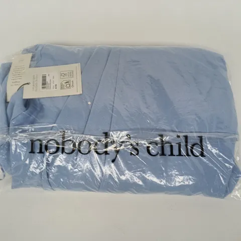 BAGGED NOBODY'S CHILD CHELSEA MIDI DRESS IN BLUE SIZE UK 10