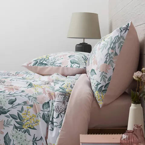SUPERSOFT BY COZEE HOME BUTTERFLY PRINTED 4 PIECE DUVET